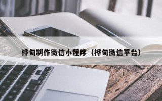 株洲桦甸制作微信小程序（桦甸微信平台）